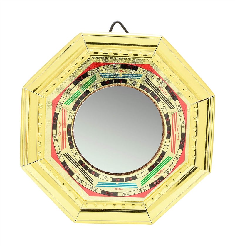 KESAR ZEMS Kesar Zems Fengsui Multi color Bagua Mirror 