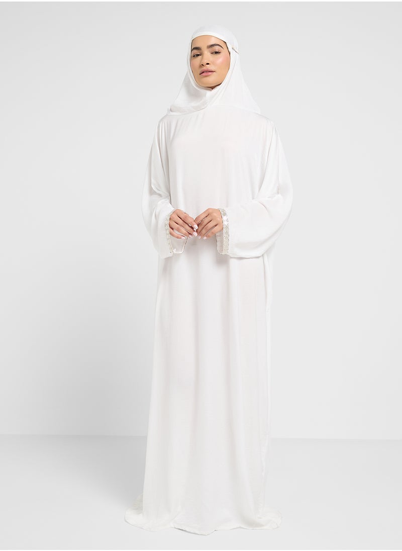 hayas closet Hooded Flared Sleeve Prayer Dress  - Image 1