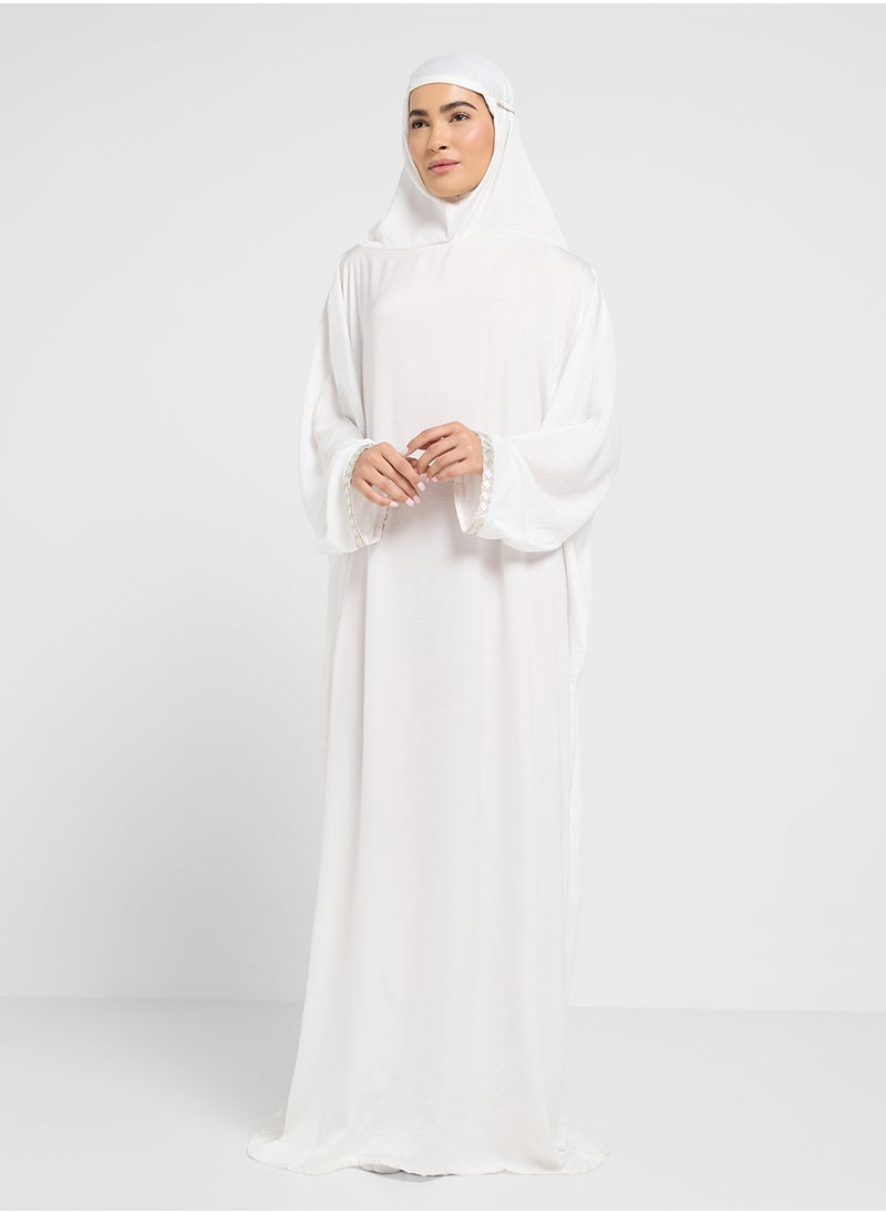 hayas closet Hooded Flared Sleeve Prayer Dress  - Image 4