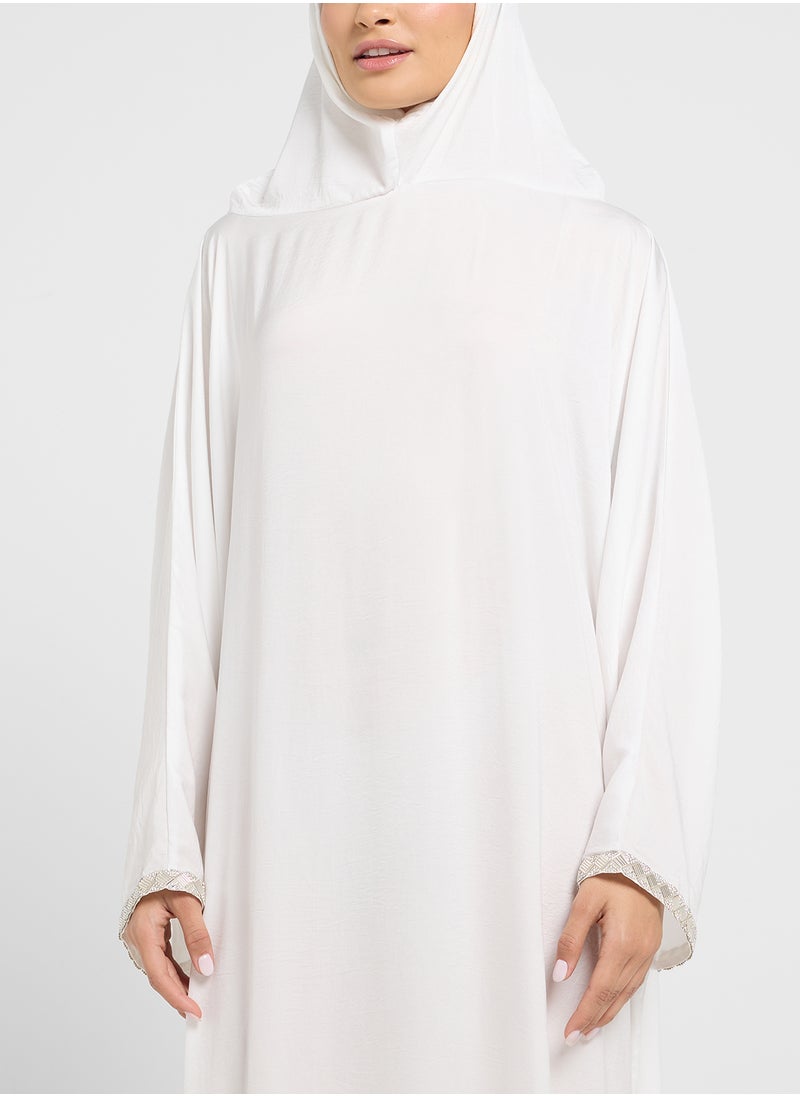 hayas closet Hooded Flared Sleeve Prayer Dress  - Image 3