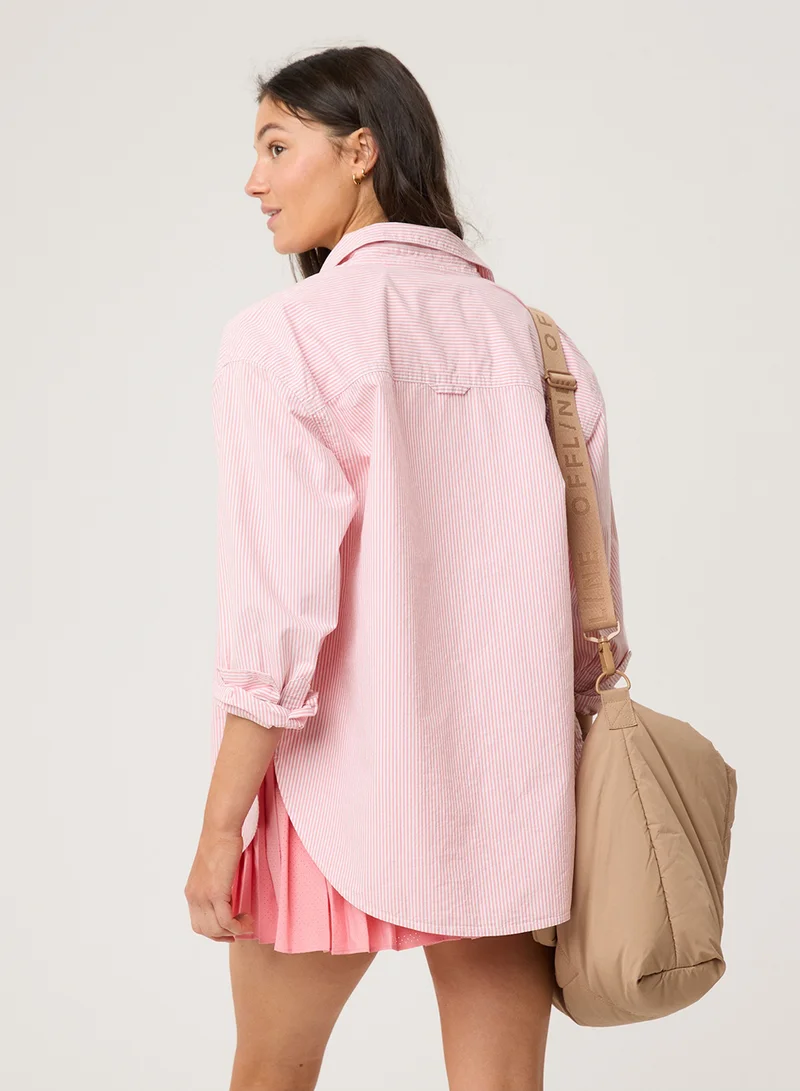 آري من امريكان ايجل Offline By Aerie Long Sleeve Button Up Shirt