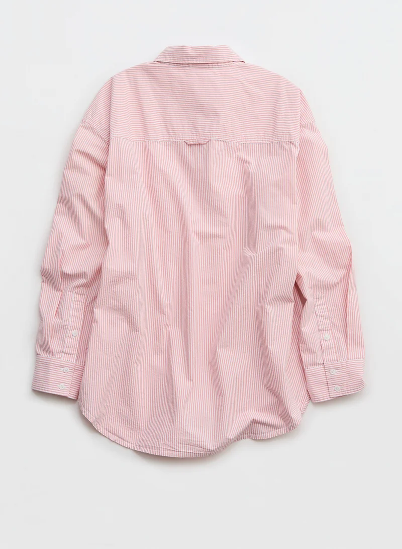 آري من امريكان ايجل Offline By Aerie Long Sleeve Button Up Shirt