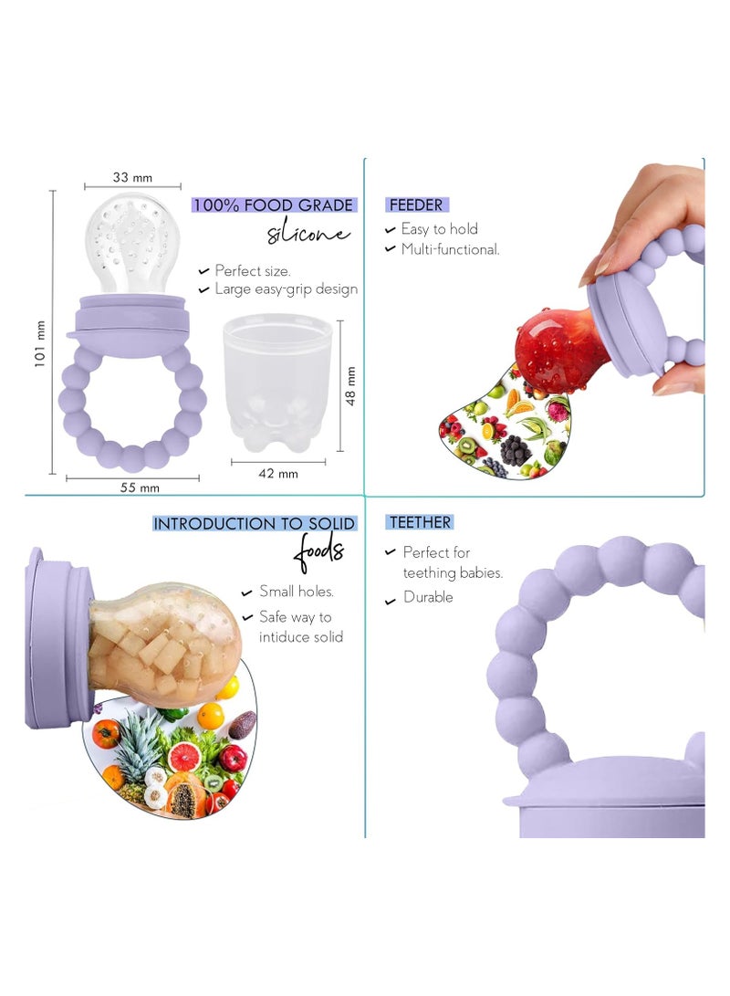 O'doe Baby Led Weaning Feeding Supplies for Toddlers, O'doe Baby Feeding Set | Suction Silicone Baby Bowl-Self Eating Utensils Set with Spoons, Bibs, Toddlers Spoon Set | Infant Food Plate Kit | Set of 17 - Image 4