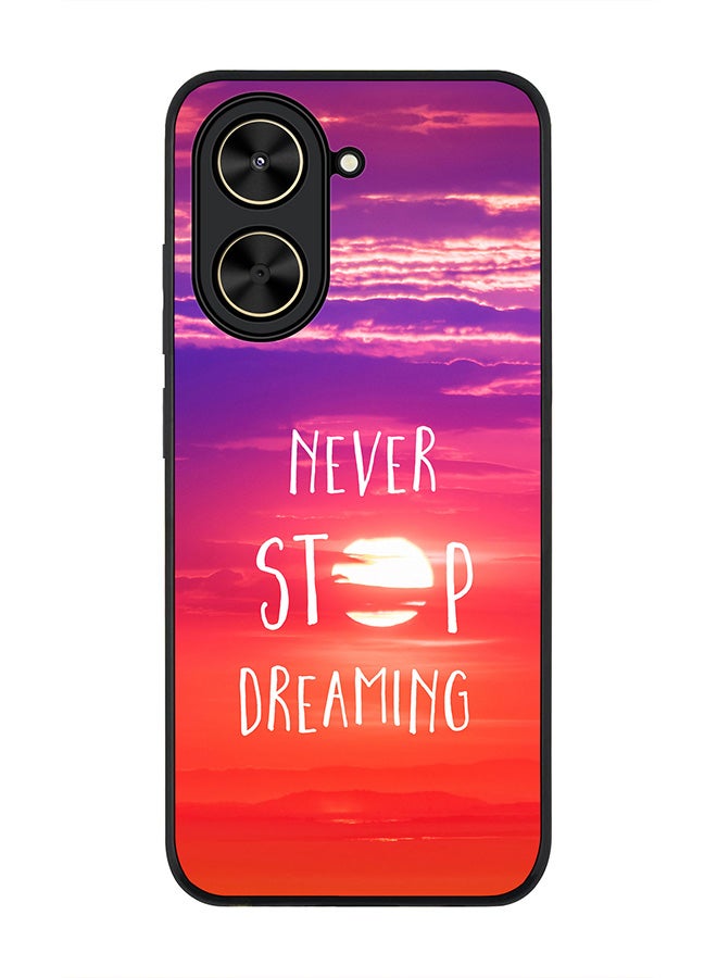 Stylizedd For Xiaomi Poco C71 / Redmi A5 4G Case,Slim fit Camera Protection, Shockproof Thin Phone cover  - Never stop dreaming