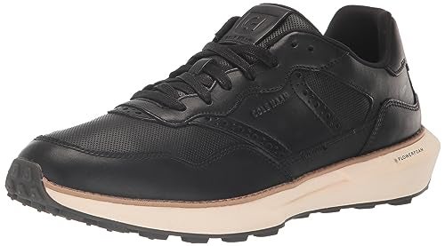 Cole Haan Mens Grandpro Ashland Sneaker, Black/Ivory, 9-W US - Image 1