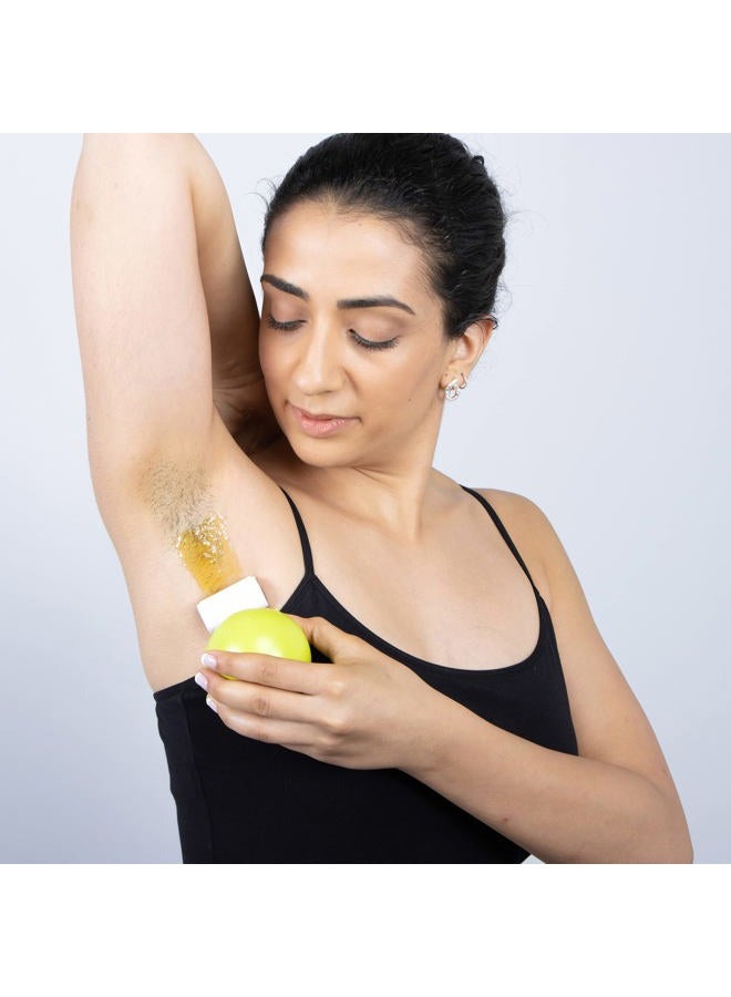 parissa طقم شمع السكر العضوي رول أون لإزالة الشعر في المنزل، 100% طبيعي، للبشرة الحساسة، تركيبة لطيفة وقابلة للغسل - Image 4