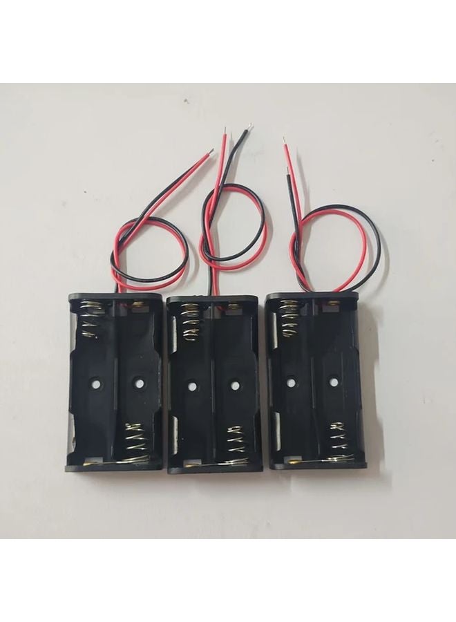 3pcs Heavy Duty Battery Box Organizer Tray With Wire Connections For AA AAA CR2032 - Image 1