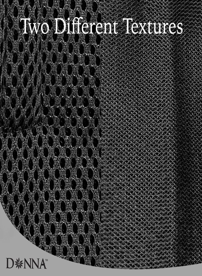 DONNA Deluxe Foam Velcro Headband, Silk Hair Wraps for Face Wash, Makeup and Hair Accessories BLACK - Image 4
