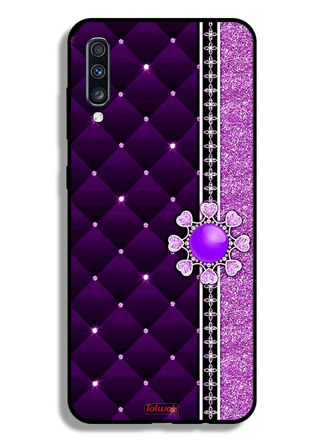 Tolwak غطاء حماية لهاتف Samsung Galaxy A70 بقلوب لامعة  - Image 1