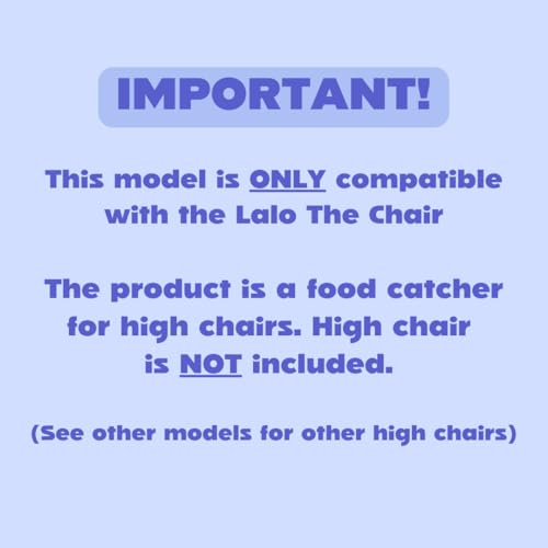 CATCHY Food Catcher Compatible with Lalo The Chair High Chair 11 Other High Chairs Highchair Sold Separately Baby Toddler Food Mess Catcher Premium Linen Inspired Under High Chair Accessory - Image 3
