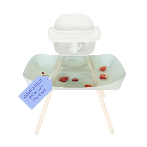 CATCHY Food Catcher Compatible with Lalo The Chair High Chair 11 Other High Chairs Highchair Sold Separately Baby Toddler Food Mess Catcher Premium Linen Inspired Under High Chair Accessory - Image 1