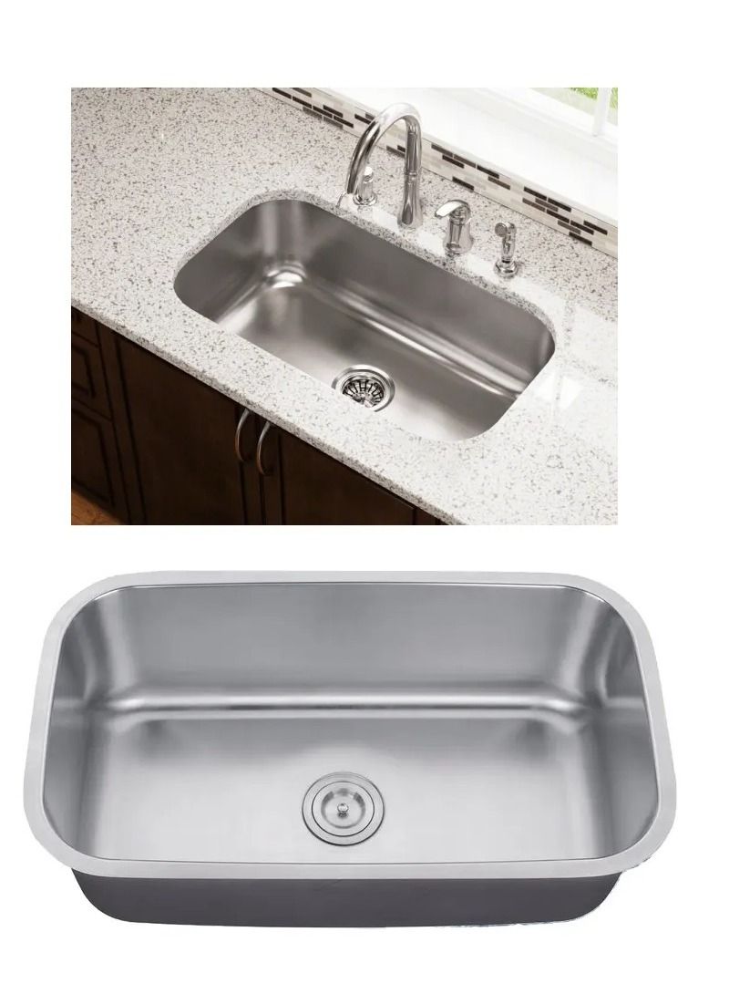 Shams Kitchen sink, size 75 cm x 45 cm, thickness 1 mm - Image 3