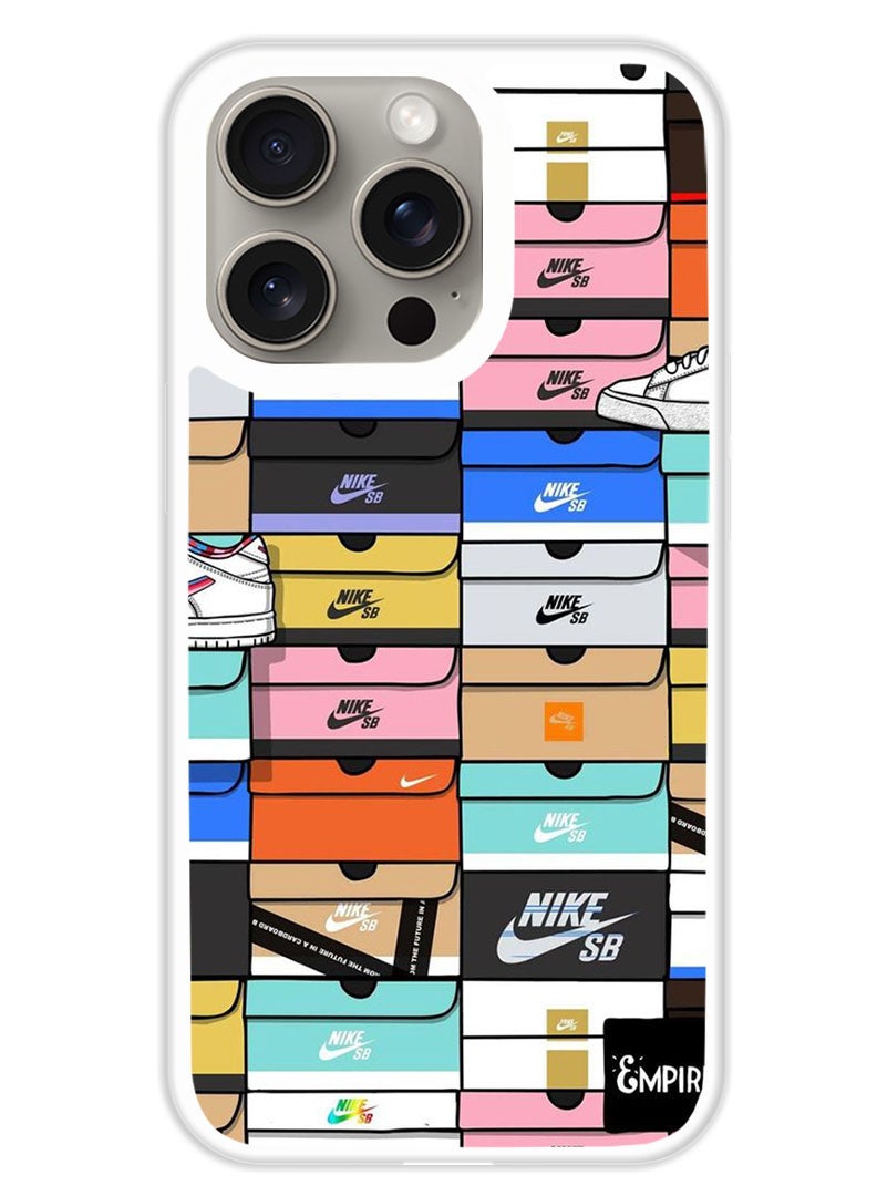 Theodor Protective Case Cover For APPLE IPHONE 15 Pro Max Boxes (White Bumper) - Image 1