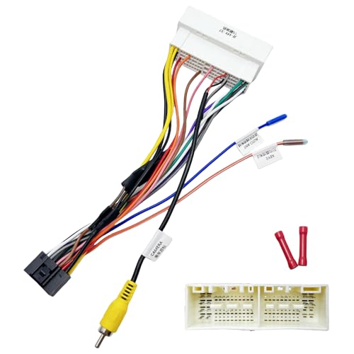 WildTundra 16Pin ISO Aftermarket Radio Harness Adapter for Hyundai 2015-2020 KIA 2016-2020, 16Pin Android Car Stereo Wiring Harness with SWC Reverse RCA Input Cable for Elantra Tucson Sonata K2 K3 K4 - Image 1
