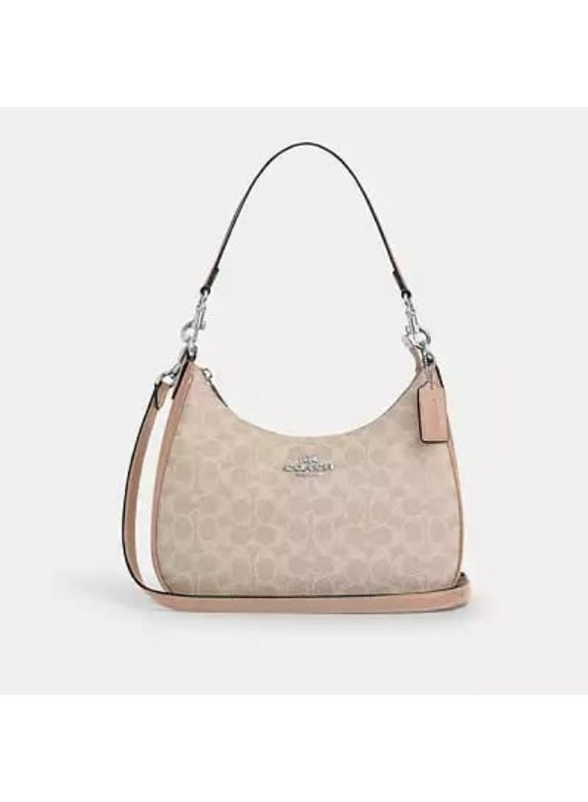 كوتش اوت ليت حقيبة يد نسائية Coach – هوبو بيج بقماش مطلي وحزام قابل للفصل - Image 1