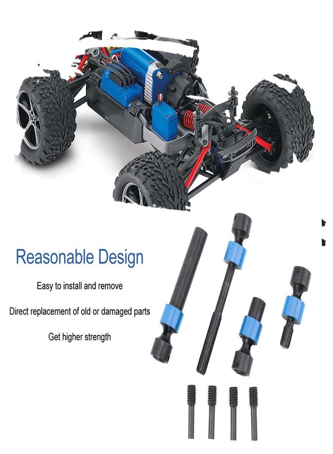 بيليباني عمود إدارة مركزي مسنن عالمي من الفولاذ CVD لسيارات التحكم عن بعد Traxxas REVO 3.3 Summit E REVO 2.0 T Maxy RC قابل للتعديل مقاوم للتآكل عالي الأداء (أزرق) - Image 4