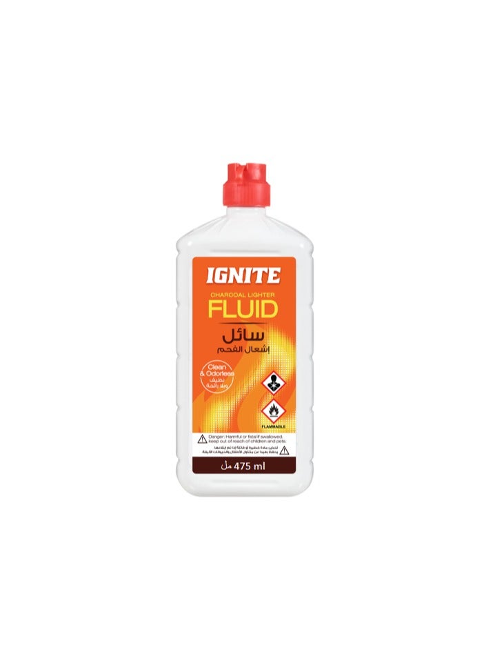 Ignite Clean & Odorless Charcoal Lighter Fluid 475ml - Image 1