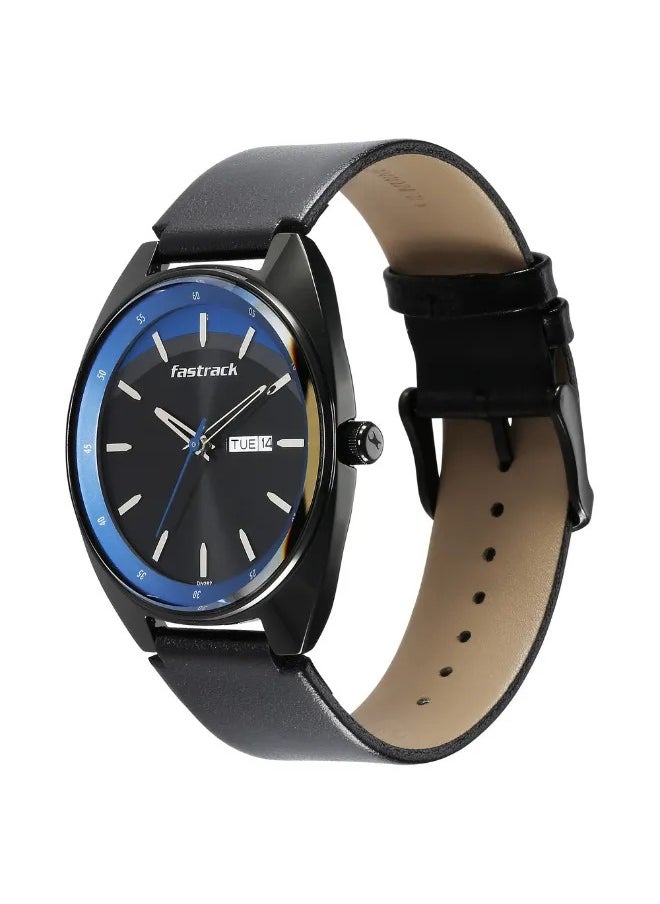 fastrack Men's Analog Round Shape Leather Wrist Watch - 3292NL01 - 49 Mm  - Image 3