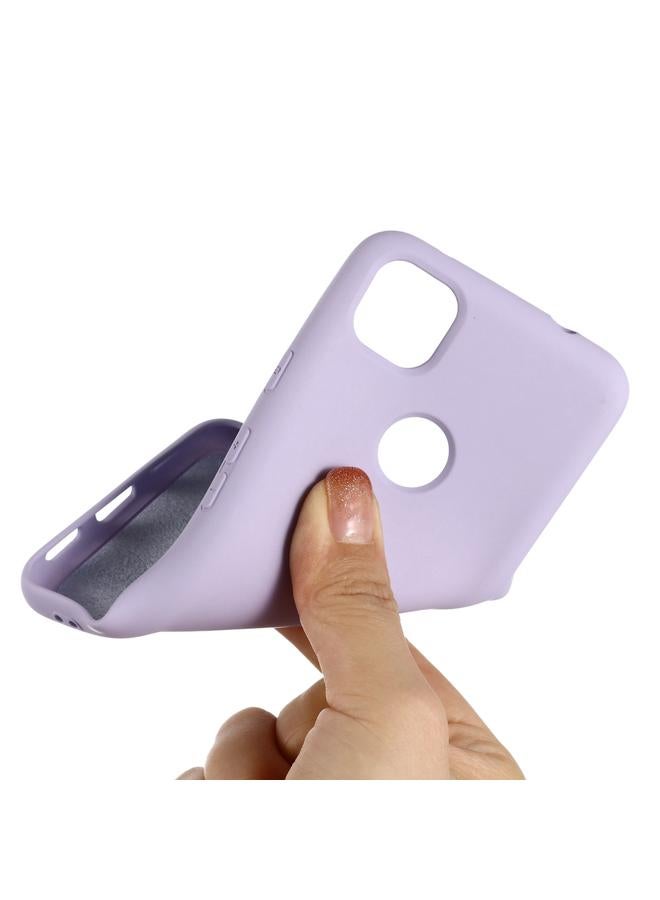 S-TOP Case For Google Pixel 4a Pure Color Liquid Silicone Shockproof Full Coverage Case - Image 4
