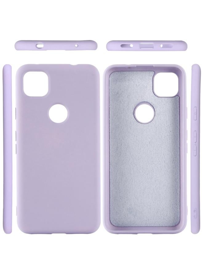 S-TOP Case For Google Pixel 4a Pure Color Liquid Silicone Shockproof Full Coverage Case - Image 5