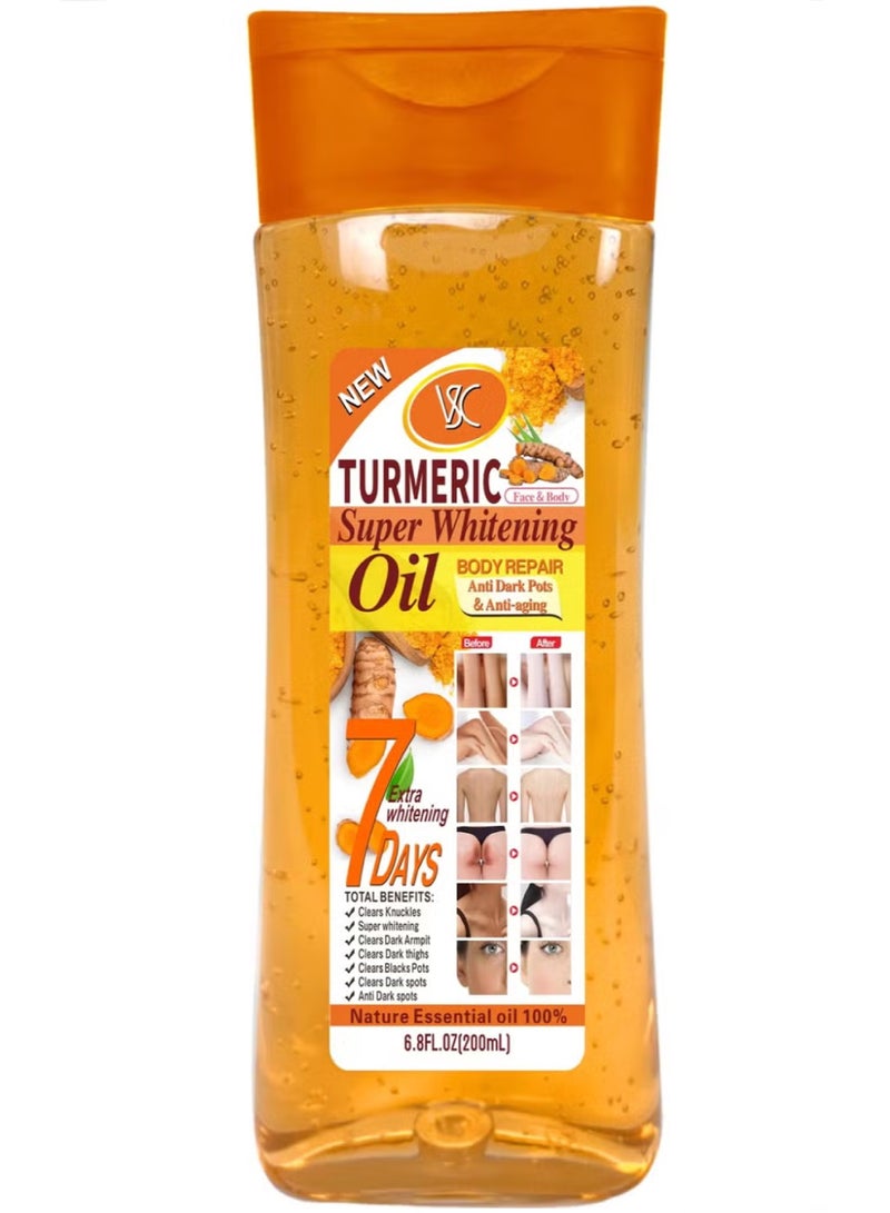 VSC Turmeric Super Whitening Oil Face And Body 200 ml