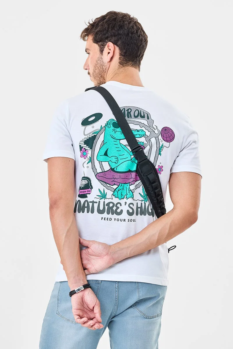 SNITCH Nature's High 100% Cotton T-Shirt