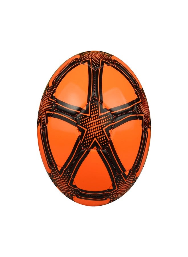 BELCO Florocent Orange PVC Football Size 3, Soccer Ball for Match & Training - Image 3