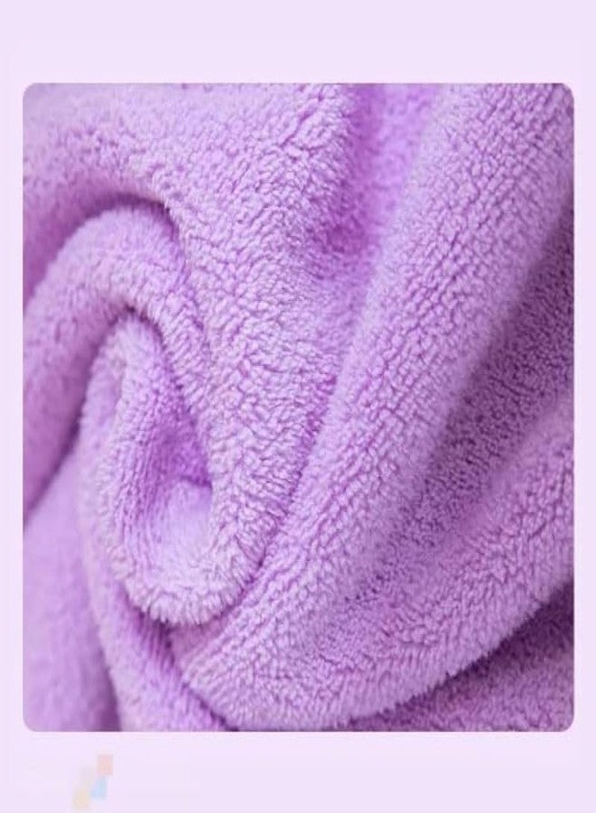 BEDSHED Microfiber Kids Bath Towels Quick Dry Super Absorbent Super Soft Bath Towel for Babies Toddler-Baby Towel for Boys and Girls (Purple, Pack of 1) - Image 4
