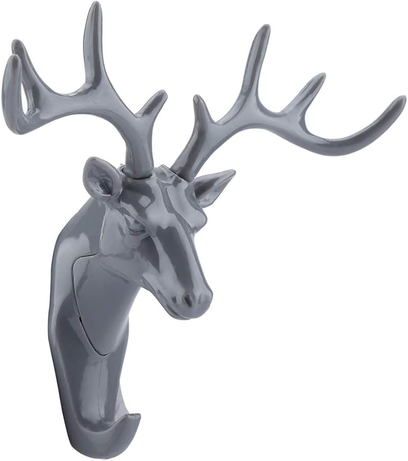 Deer Hook Hanger Gray for Home Decoration and Organization - Image 2