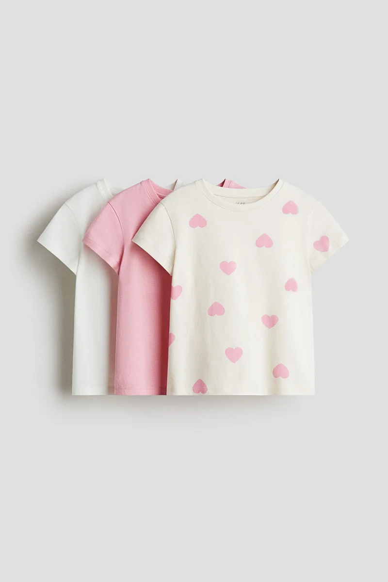 H&M 3-pack cotton tops