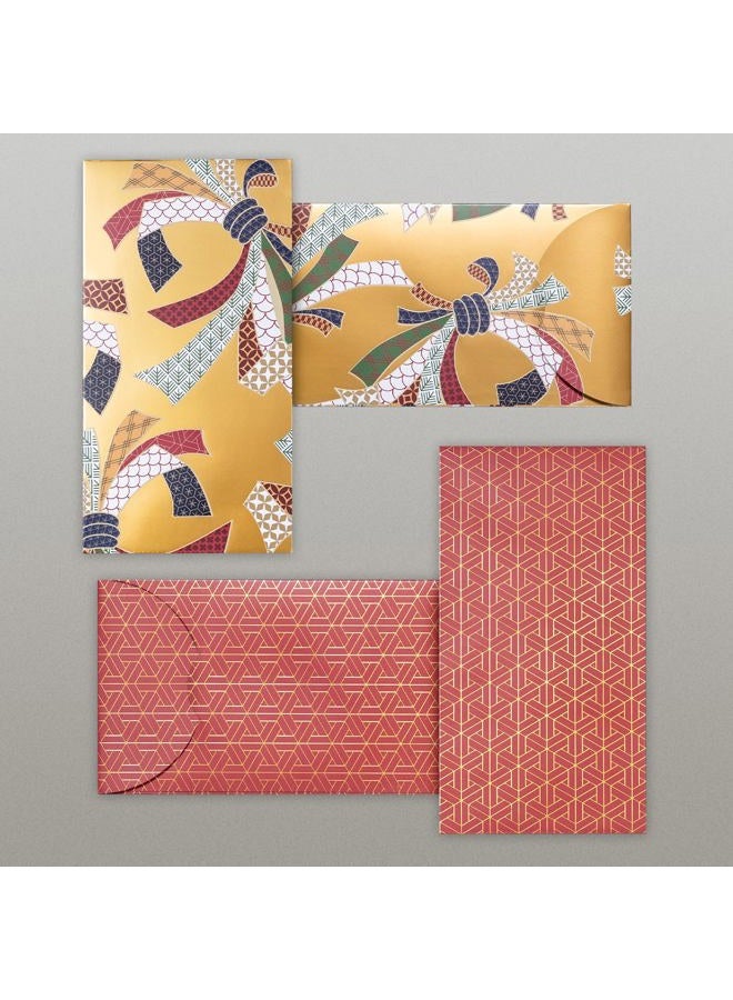 Prims & Flourish Chinese New Year Red Envelopes, 25-Count 2026 Lunar New Year Red Packets, Hong Bao with Gold Foil Design, Gift Money Envelopes, Brocade Elegance, 5 Designs - Image 4