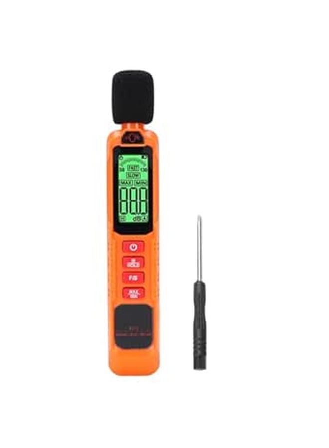Portable Sound Level Meter with Backlight Fast Slow Sampling Windproof Ball for Home Use - Image 1
