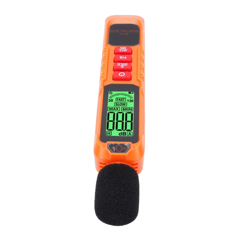 Portable Sound Level Meter with Backlight Fast Slow Sampling Windproof Ball for Home Use - Image 4
