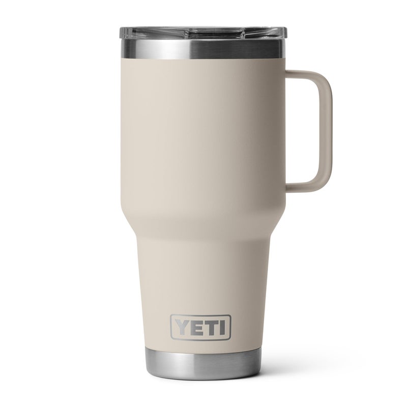 YETI Rambler 30 oz Travel Mug, Stainless Steel, Vacuum Insulated with Stronghold Lid, Cape Taupe - Image 1
