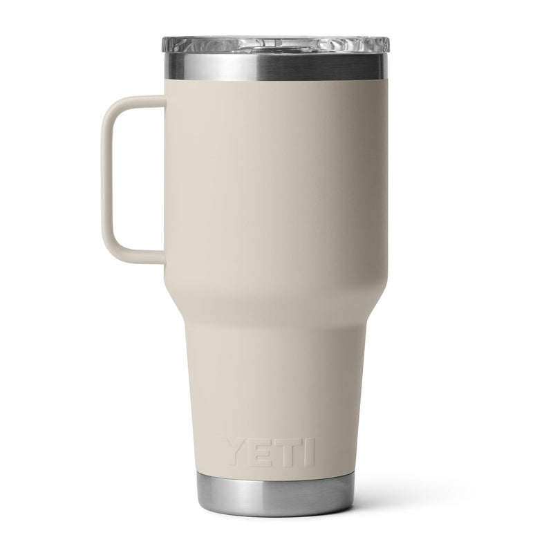 YETI Rambler 30 oz Travel Mug, Stainless Steel, Vacuum Insulated with Stronghold Lid, Cape Taupe - Image 4