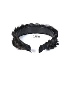 Braided Headband Withtooth Wide Braid Messy Hair Hoop Womenfashion Hair Accessories (Dark Brown Black 2A) - pzsku/Z8D3679696C8F426F15B5Z/45/_/1718645294/256e04f5-8e8f-478c-8537-bb5d589e8191