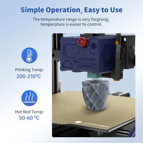 ANYCUBIC PLA Filament 1.75mm Bundle, 3D Printer PLA Filament 1.75mm Dimensional Accuracy +/- 0.02mm, 1KG Reusable Spool (2.2 lbs), 2KG Grey+Grey - Image 3
