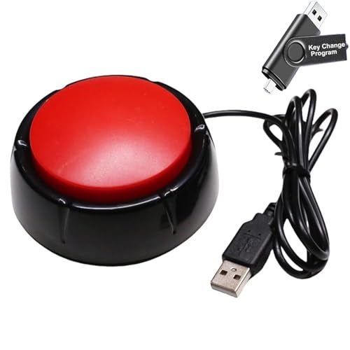 Yoqanr Programming USB Macro Keyboard One Handed Enter Key Major Policy Decision Button Default Enter Key Control Keyboard for Game PC Switch Lottery Answer USB Flash Drive With Change ProgramRed - Image 1