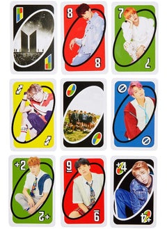 NIBEMINENT UNO BTS Card Game with 112 Cards and Instructions for Players Ages 7 Years Older, Gift for Kid, Family and Adult Game Night  - Image 4