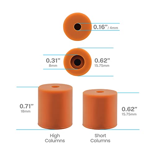 Park Sung 3D Printer Heat Bed Leveling Parts,Silicone Column Solid Mounts,Leveling Spring Replacement Part (12 Pack) - Image 2