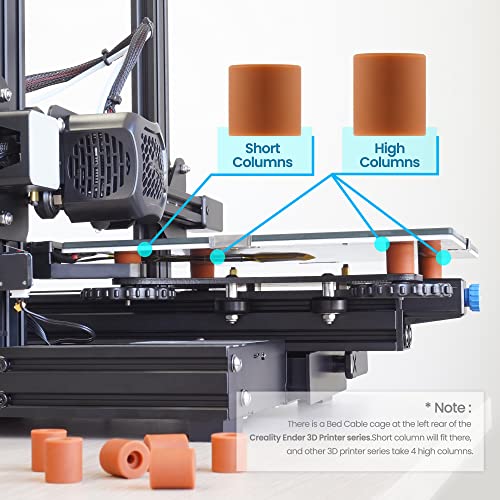 Park Sung 3D Printer Heat Bed Leveling Parts,Silicone Column Solid Mounts,Leveling Spring Replacement Part (12 Pack) - Image 3