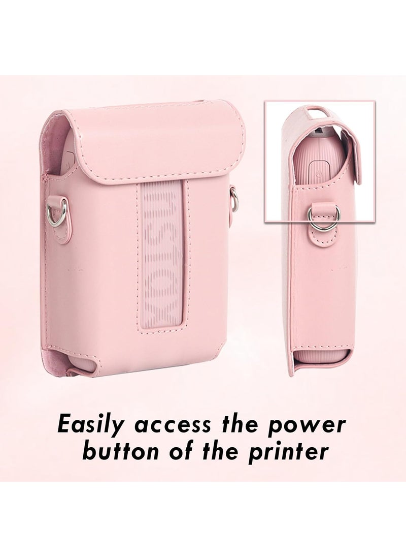 Rieibi Rieibi Mini Link 3 Case  Protective Case For Fujifilm Instax Mini Link 3 Smartphone Printer Cover For instax mini Link3 case with Shoulder Strap For Smartphone Printer PU case  - Image 4