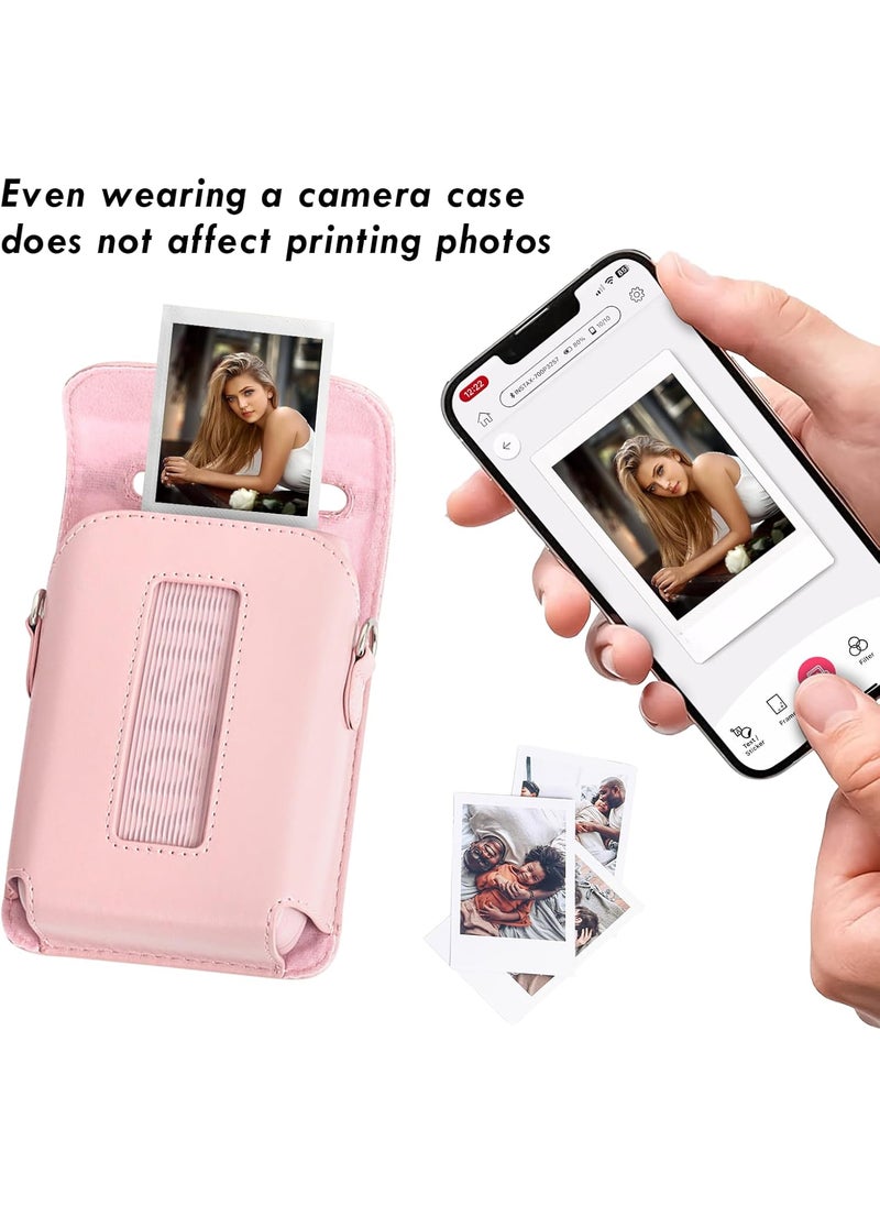 Rieibi Rieibi Mini Link 3 Case  Protective Case For Fujifilm Instax Mini Link 3 Smartphone Printer Cover For instax mini Link3 case with Shoulder Strap For Smartphone Printer PU case  - Image 5