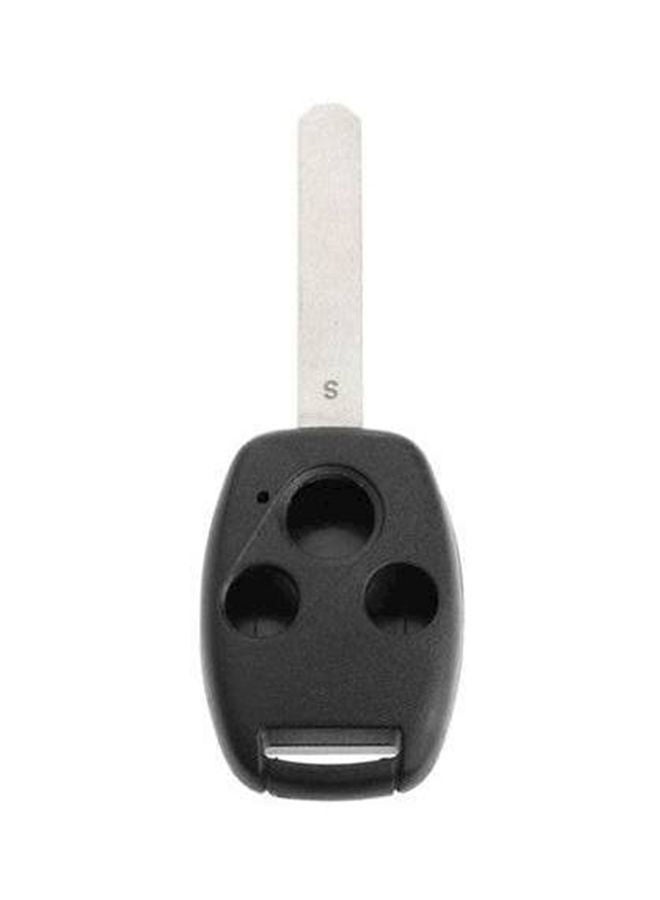 NIBEMINENT Pchonda 3 Buttons Black Car Key Cover Chain