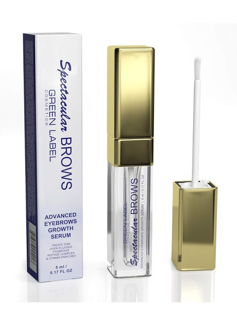 Spectacular BROWS  Brow Enhancer and Brow Growth Serum  Eyebrow Growth Enhancer Eyebrow Growth Serum with Biotin  Natural Peptides For Thin OverPlucked Eyebrows Lash  Brow Growth Products