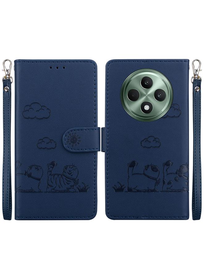 S-TOP Case For OPPO Reno12 F 5G Cute Cats RFID Leather Phone Case - Image 1