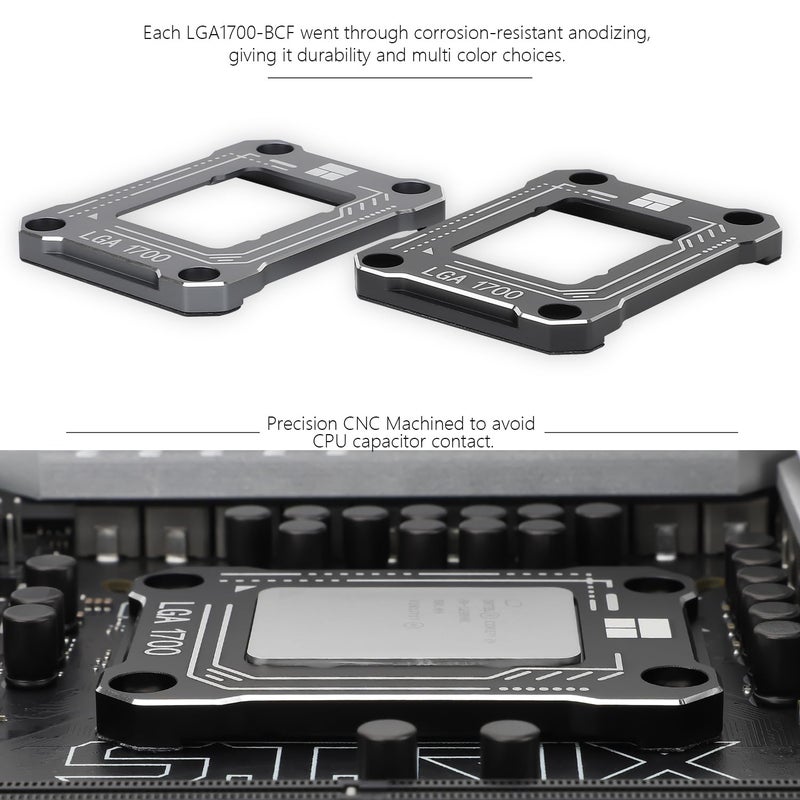 Thermalright Intel 12th/13th Generation LGA1700 Anti-Bending Buckle, Curved Pressure Plate,CPU Stress Bending Correction Fixer, Fully Fitted and Fixed Without Trace Installation (Black) - Image 4