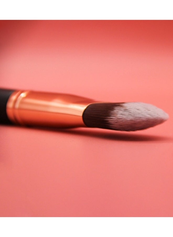 daroge - Tapered Foundation Makeup Brush - Black/Rose Gold - Image 1