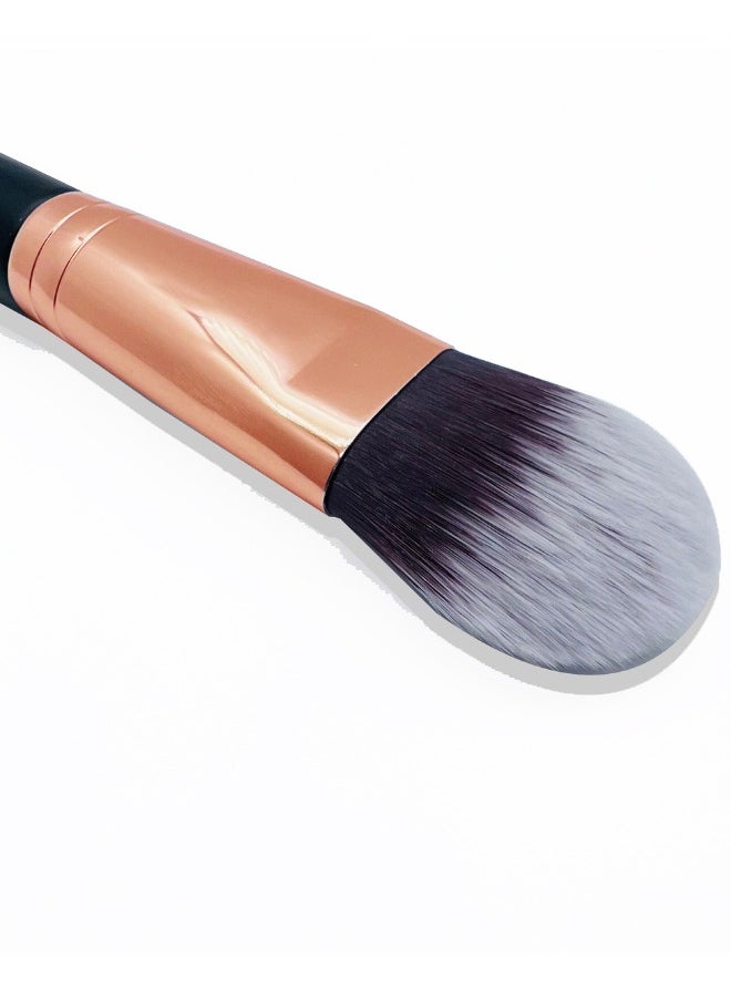 daroge - Tapered Foundation Makeup Brush - Black/Rose Gold - Image 1