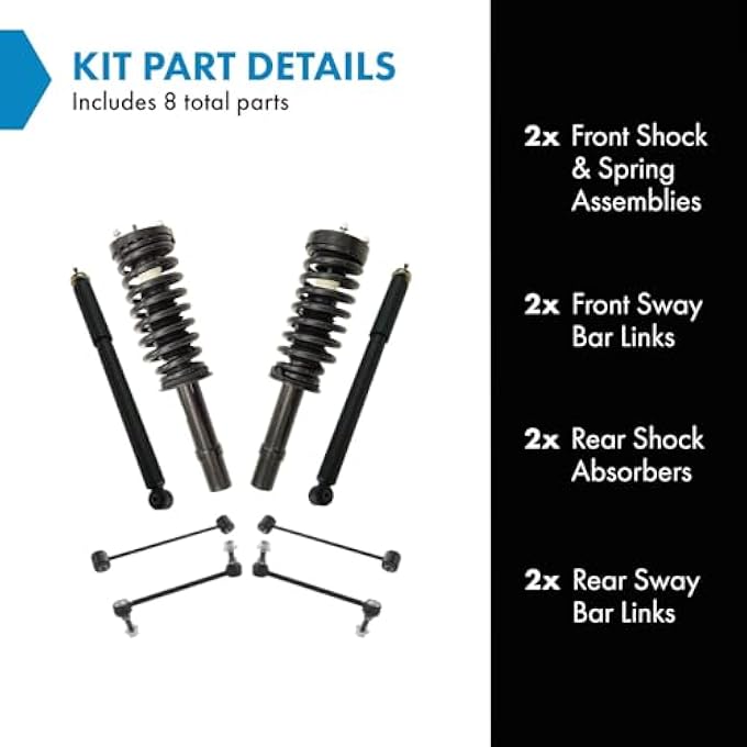 TRQ Front  Rear Suspension Kit Compatible With Front  Rear 2011 Chrysler 300 - Image 3